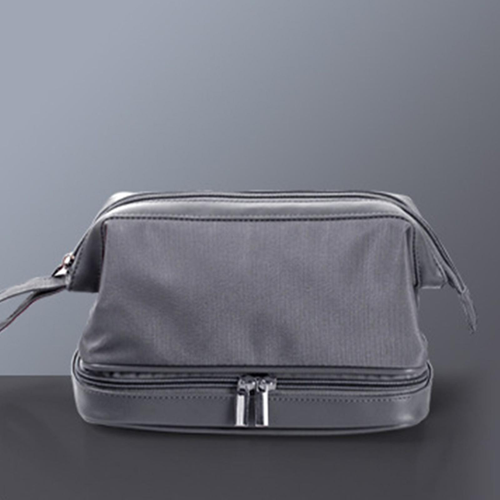 Foto 4 | Bolsa De Lavado Huoguo Separación En Seco Y Húmedo De Doble Capa De Nailon Gris - Venta Internacional.