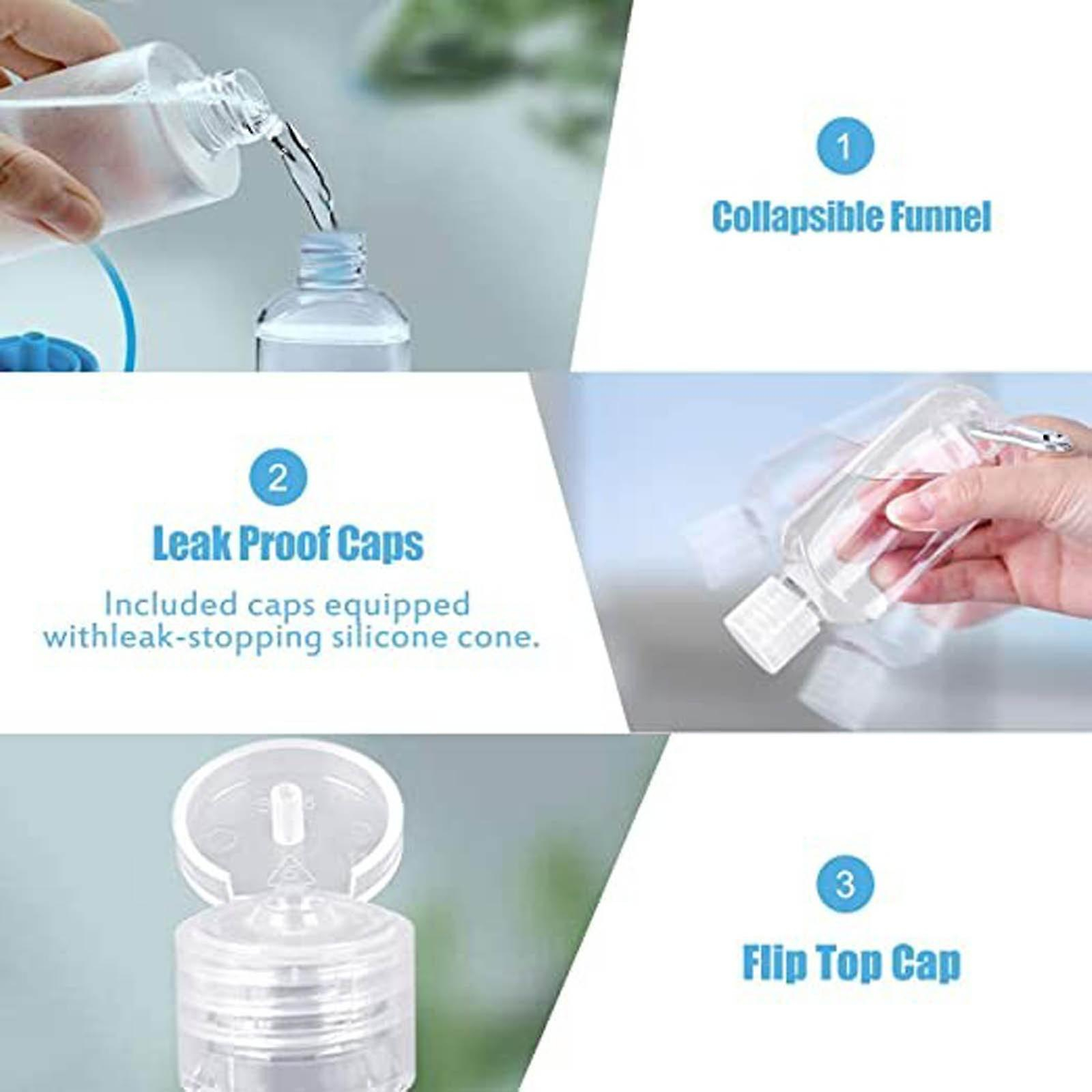 Foto 6 pulgar | Botellas De Plástico Transparente De Viaje Para Llaveros De 50 Ml (10 Piezas) Huoguo - Venta Internacional.