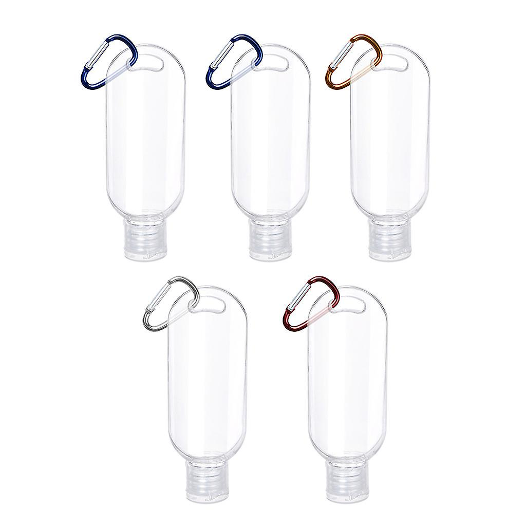 Foto 3 pulgar | Botellas De Viaje De Plástico Transparente Con Forma De Llavero  50 Ml  A Prueba De Fugas (x5) - Venta Internacional.