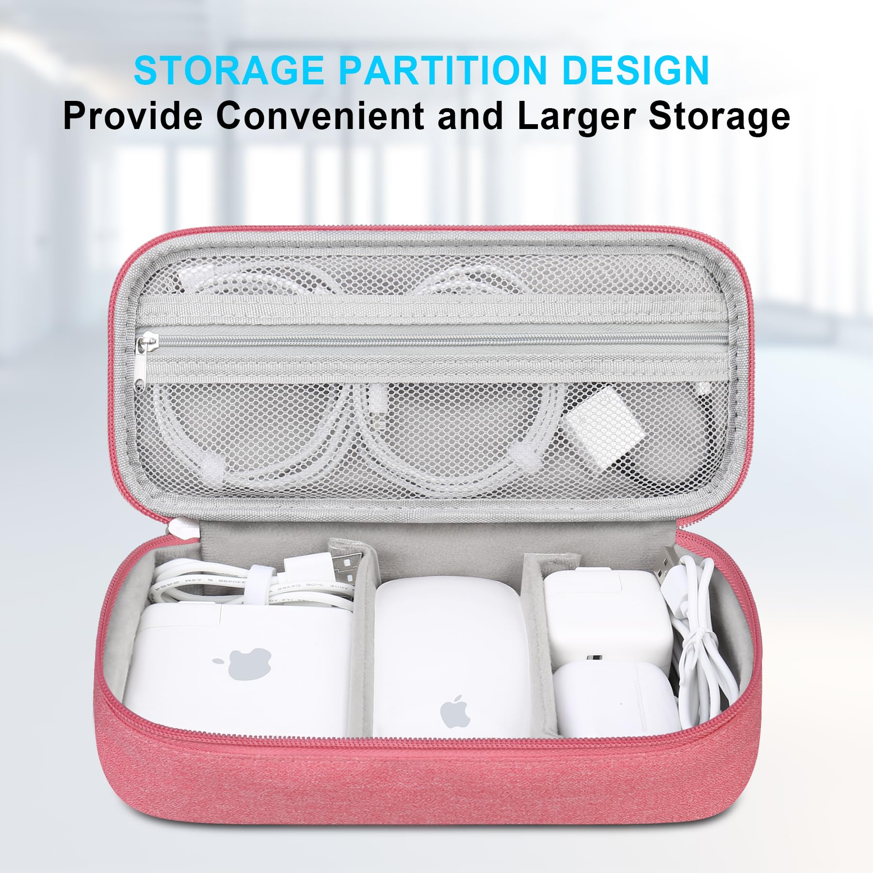 Foto 4 pulgar | Bolsa Organizadora De Cables De Viaje Lacdo Electronic Pink - Venta Internacional.