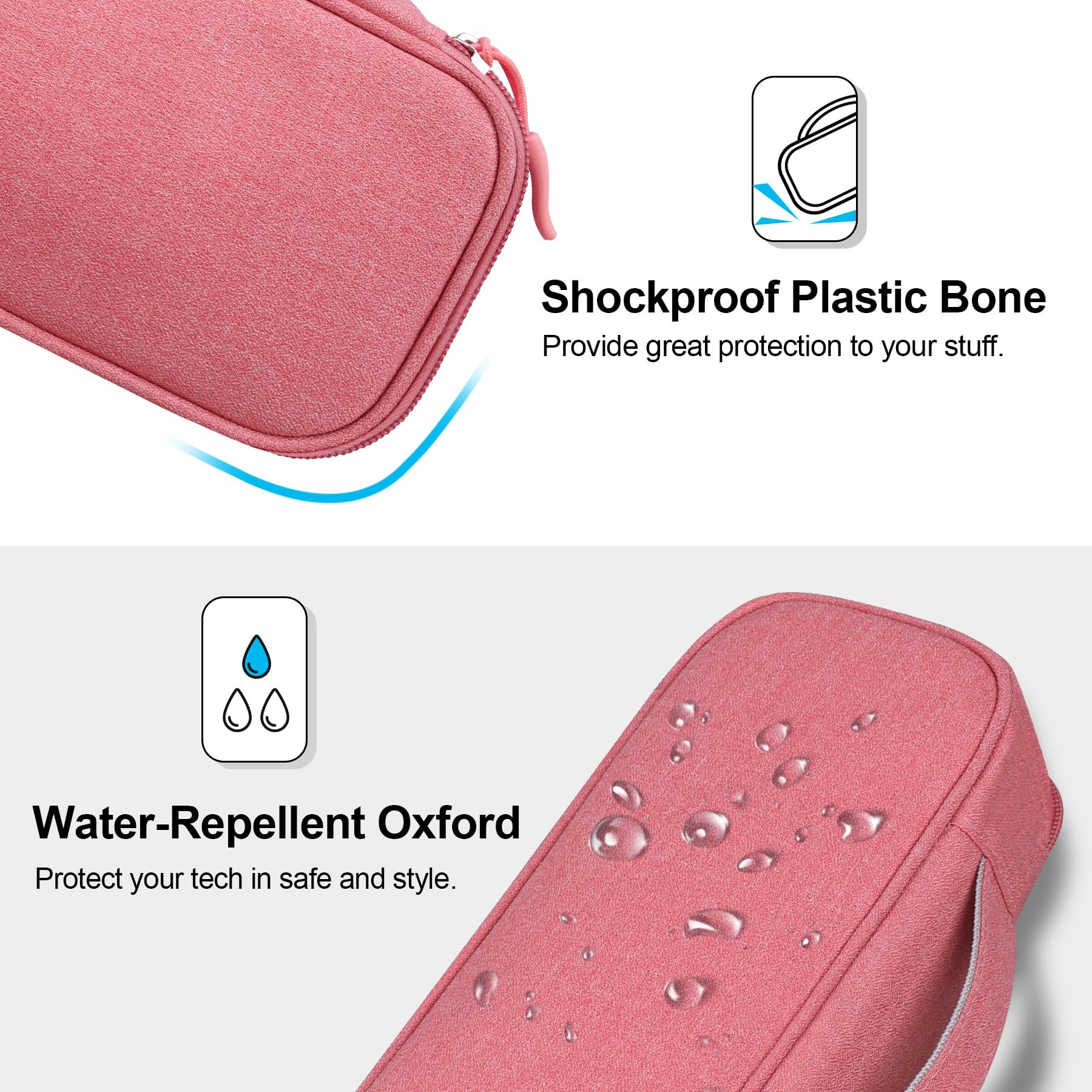Foto 5 | Bolsa Organizadora De Cables De Viaje Lacdo Electronic Pink - Venta Internacional.