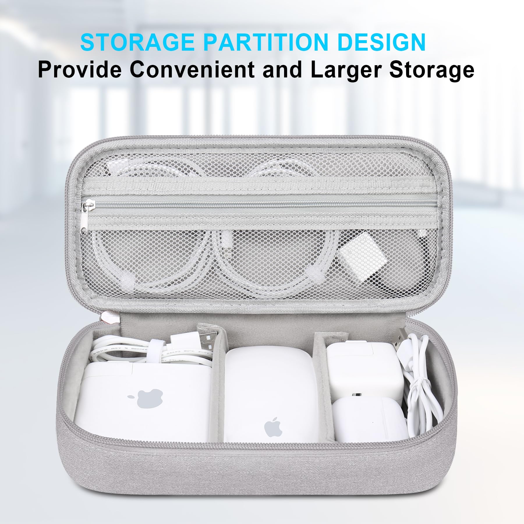 Foto 4 pulgar | Bolsa Organizadora De Cables De Viaje Lacdo Electronic Gray - Venta Internacional.