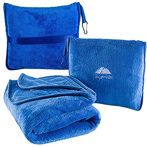 Foto 2 pulgar | Venta Internacional- Manta Viaje + Estuche + Almohada Suave Premium Azul