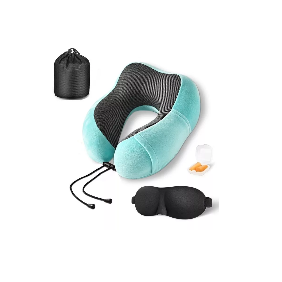 Foto 1 | Almohada de Viaje 100% Espuma Viscoelástica Cuello Eo Safe Imports  Esi-9515 Multicolor
