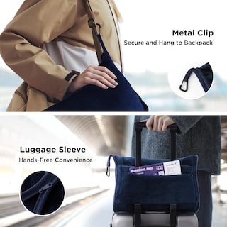 Foto 3 | Manta de Viaje Bedsure Azul con Bolsa de Almacenamiento - Venta Internacional