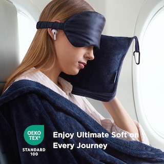 Foto 4 | Manta de Viaje Bedsure Azul con Bolsa de Almacenamiento - Venta Internacional