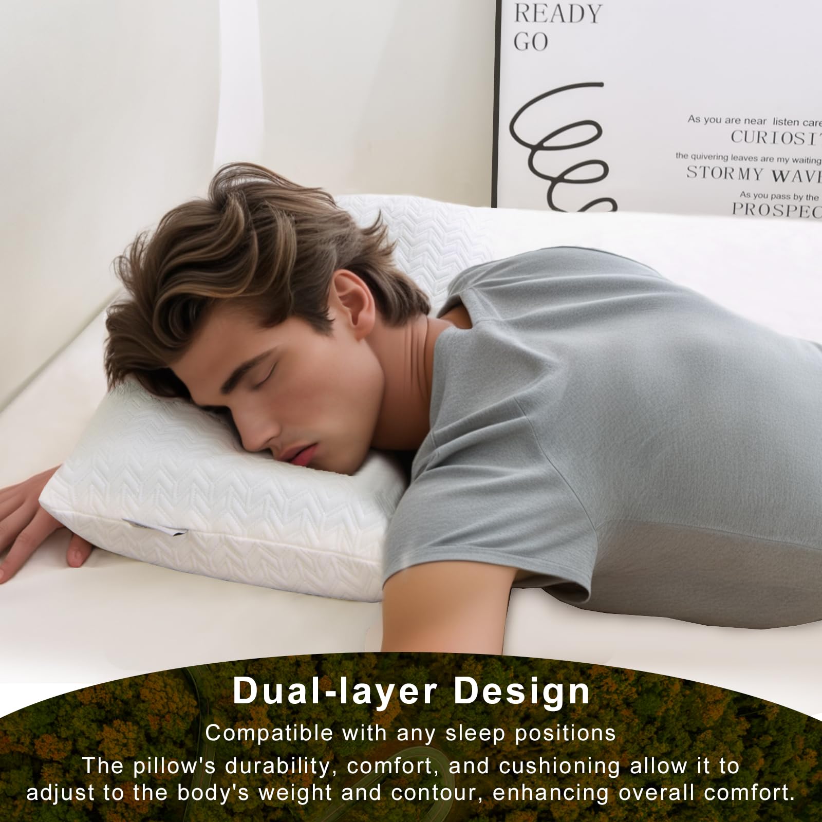 Foto 3 pulgar | Almohada de Viaje Vekkia Viscoelástica Comprimible con Funda - Venta Internacional
