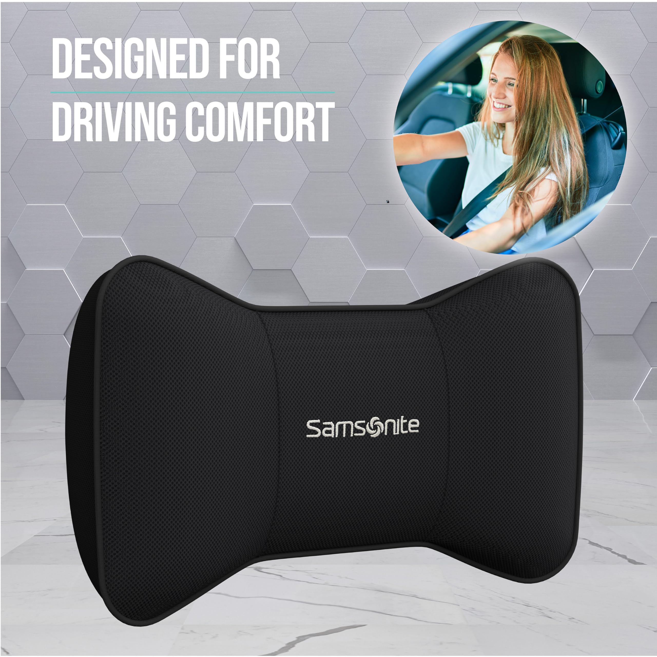 Foto 6 pulgar | Almohada Cervical De Viaje Samsonite Boost Driving Comfort Black - Venta Internacional.