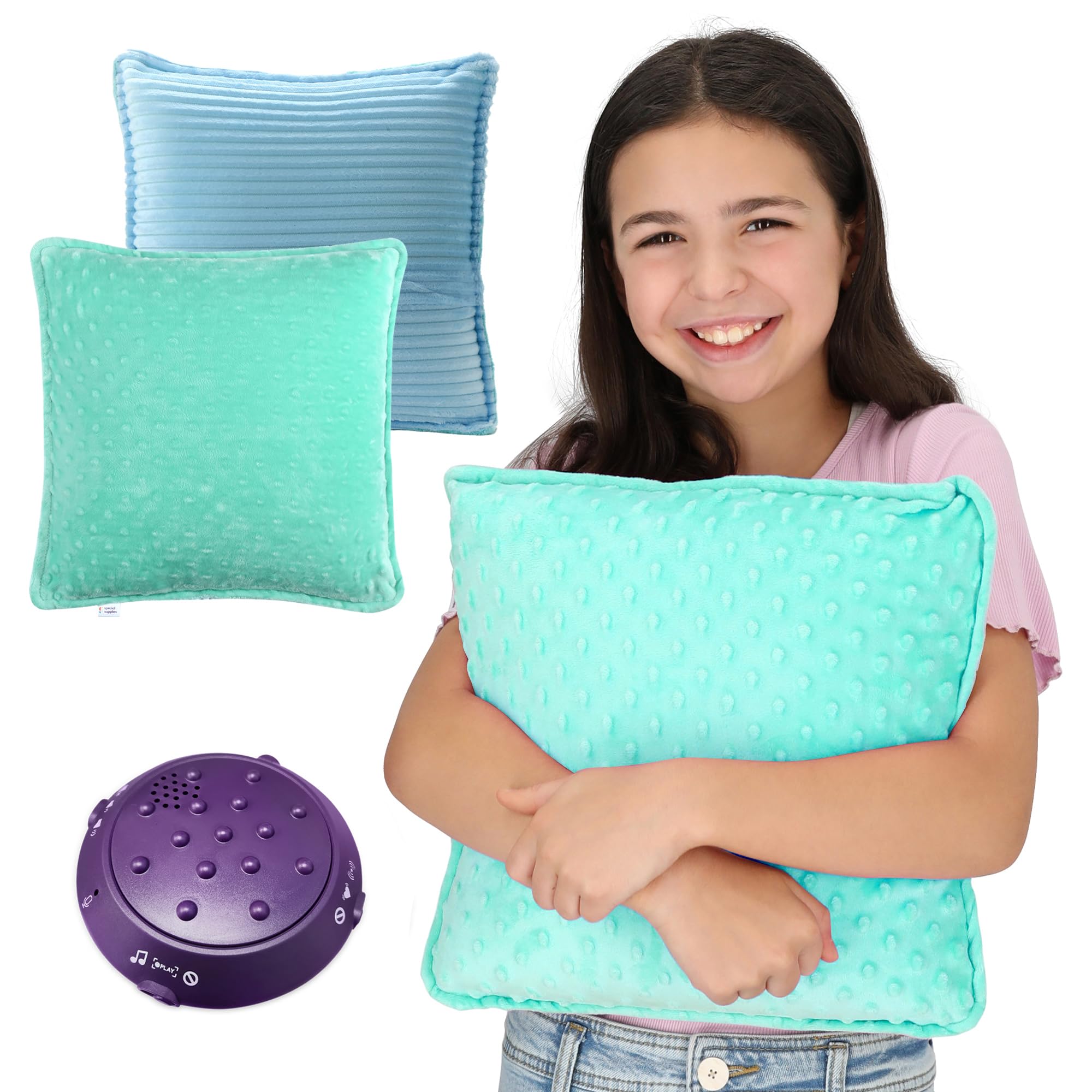 Foto 2 pulgar | Almohada Sensorial Vibratoria  Suministros Especiales Para Niños Y Adultos  Color Azul - Venta Internacional.