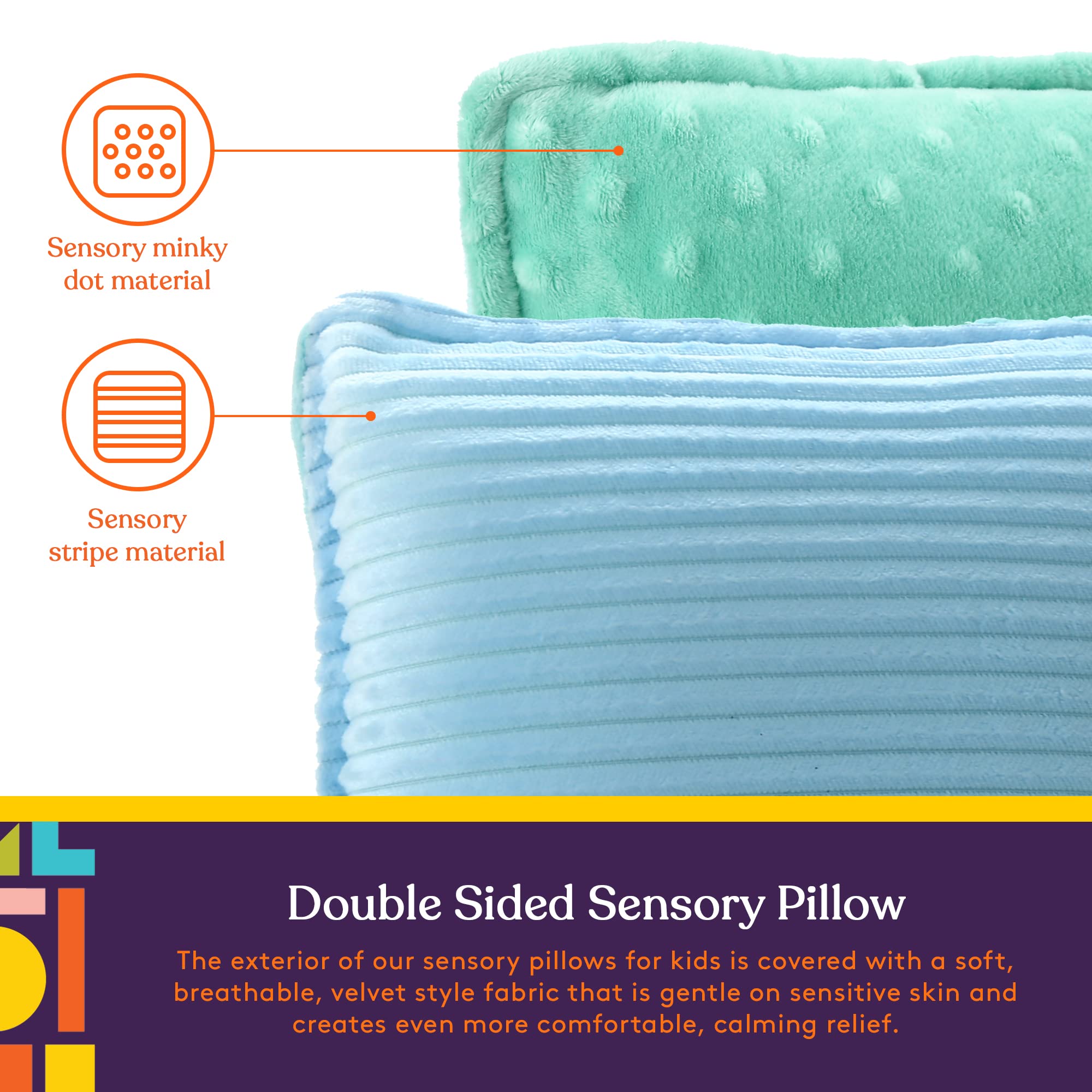Foto 6 pulgar | Almohada Sensorial Vibratoria  Suministros Especiales Para Niños Y Adultos  Color Azul - Venta Internacional.