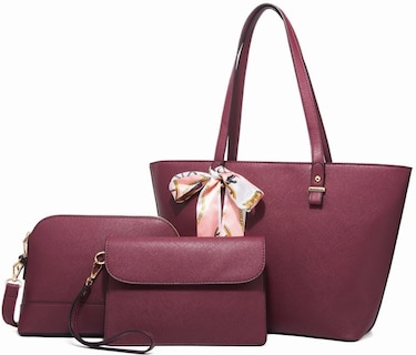 Foto 1 | Set de Bolsa Funbu color Vino 3 Piezas