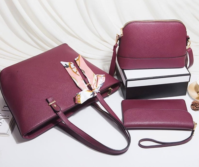 Foto 2 | Set de  Bolsa Funbu color Vino 3 Piezas