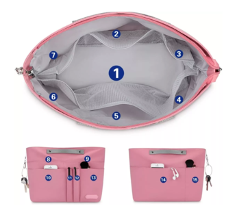 Foto 3 | Organizador de Bolsos para Mujer Rosa