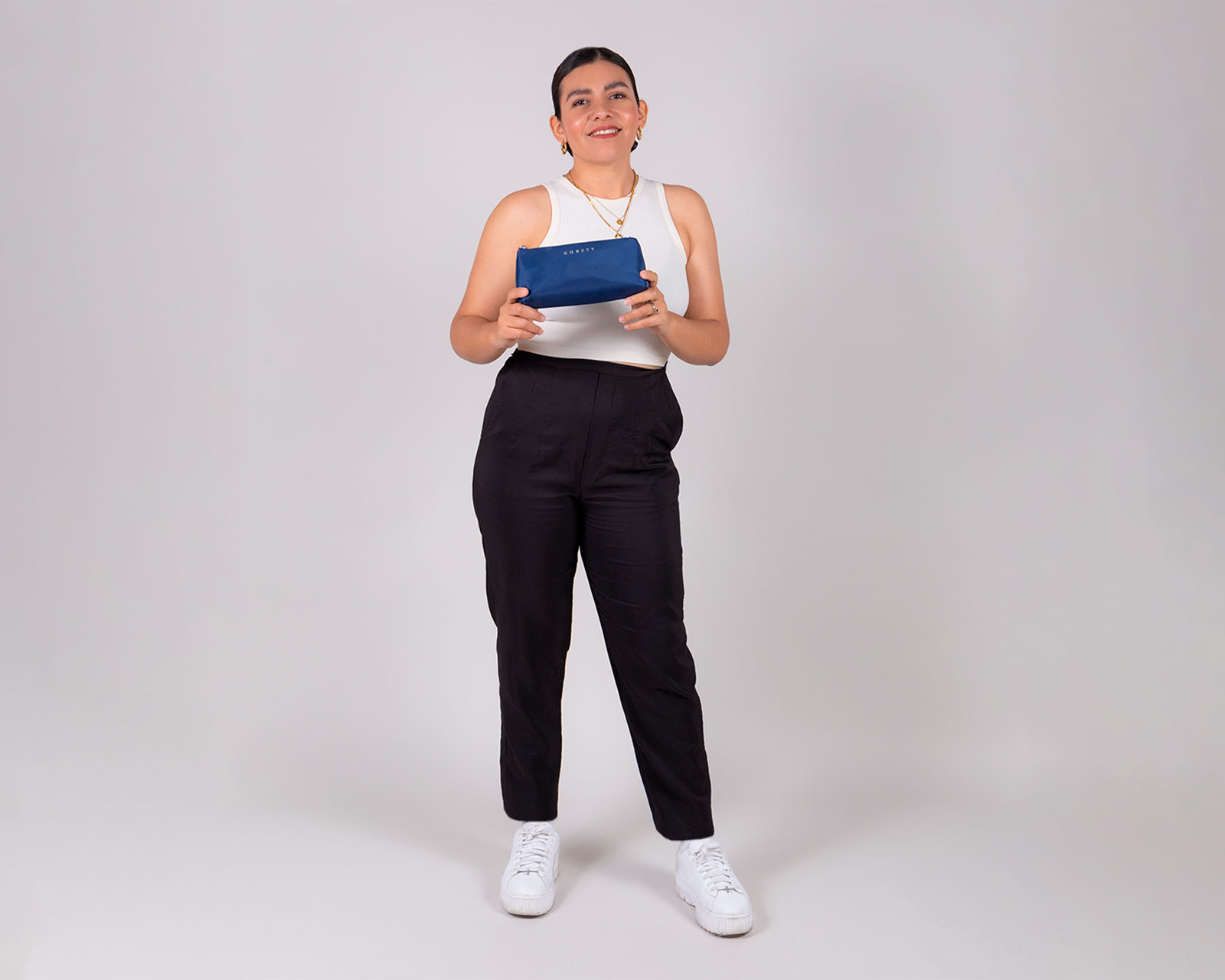 Foto 9 pulgar | Cosmetiquera Grande Gorett Para Mujer Sinai Azul