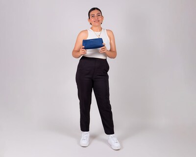Foto 8 | Cosmetiquera Grande Gorett Para Mujer Sinai Azul