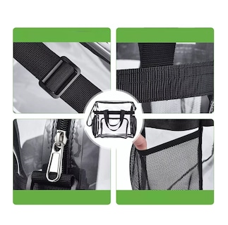 Foto 3 | Bolsa Tote Transparente Aprobada Viaje Trabajo Deportivos Transparente/negro