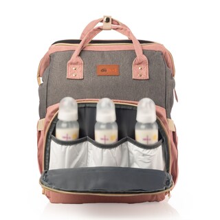 Foto 4 | Mochila Pañalera Debug para Bebé con Cambiador Cuna Rosa