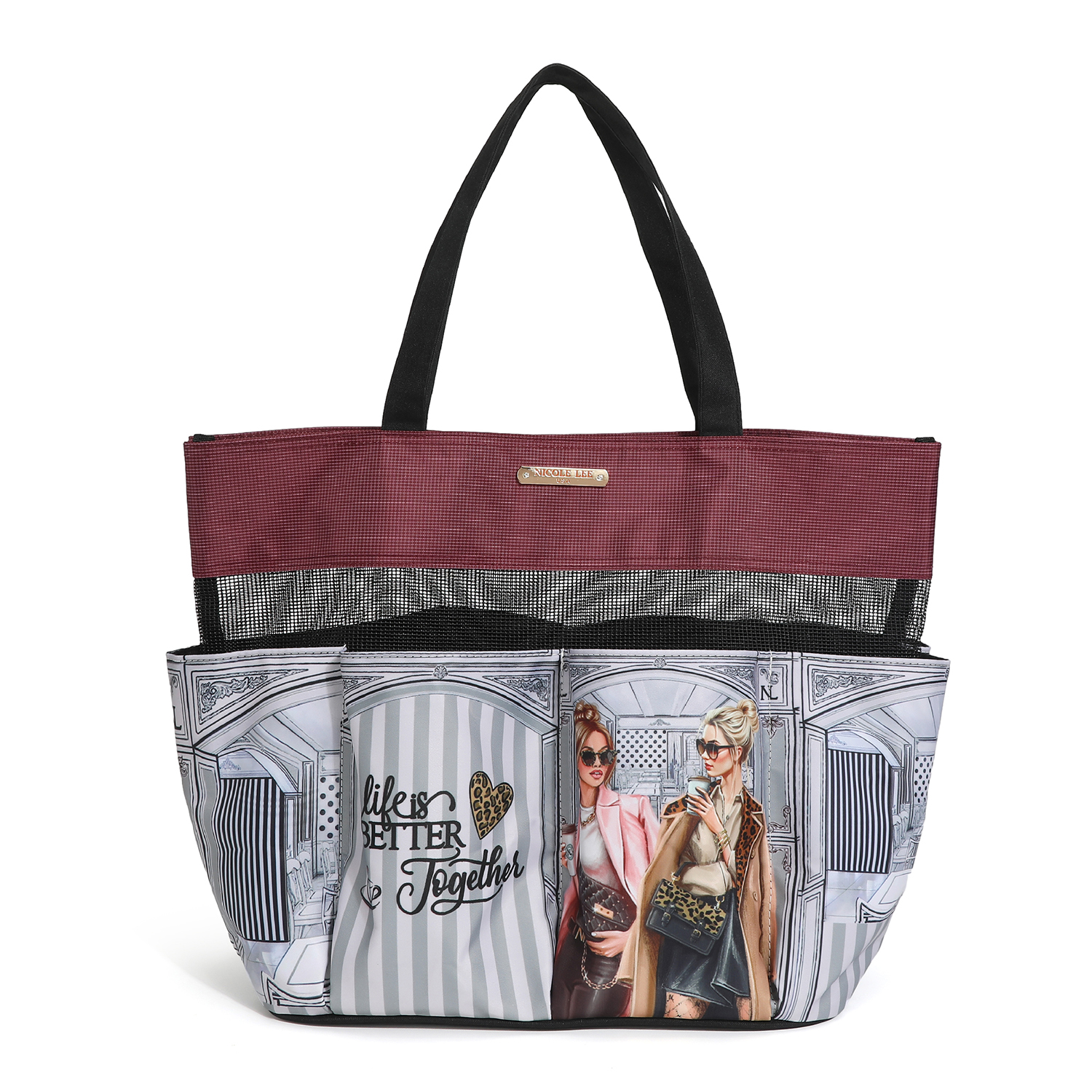 Foto 2 pulgar | Bolsa Organizadora Nicole Lee Nylon Grande Ladies Night