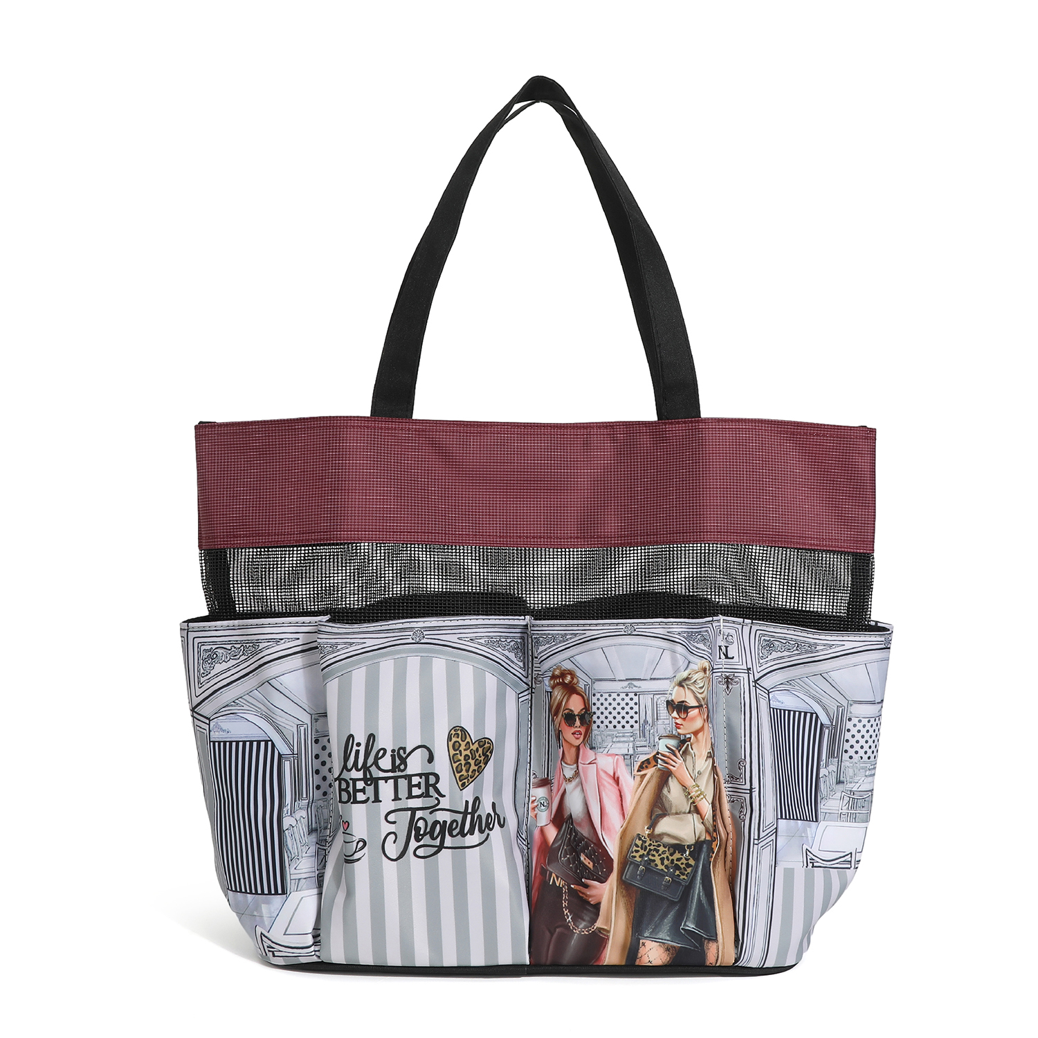 Foto 3 pulgar | Bolsa Organizadora Nicole Lee Nylon Grande Ladies Night