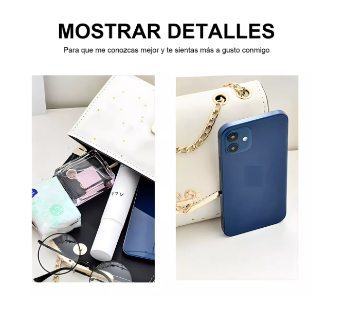 Foto 4 pulgar | Bolso De Mano Para Mujer Crossbody Exquisit Cuadrado Pequeño Wünd