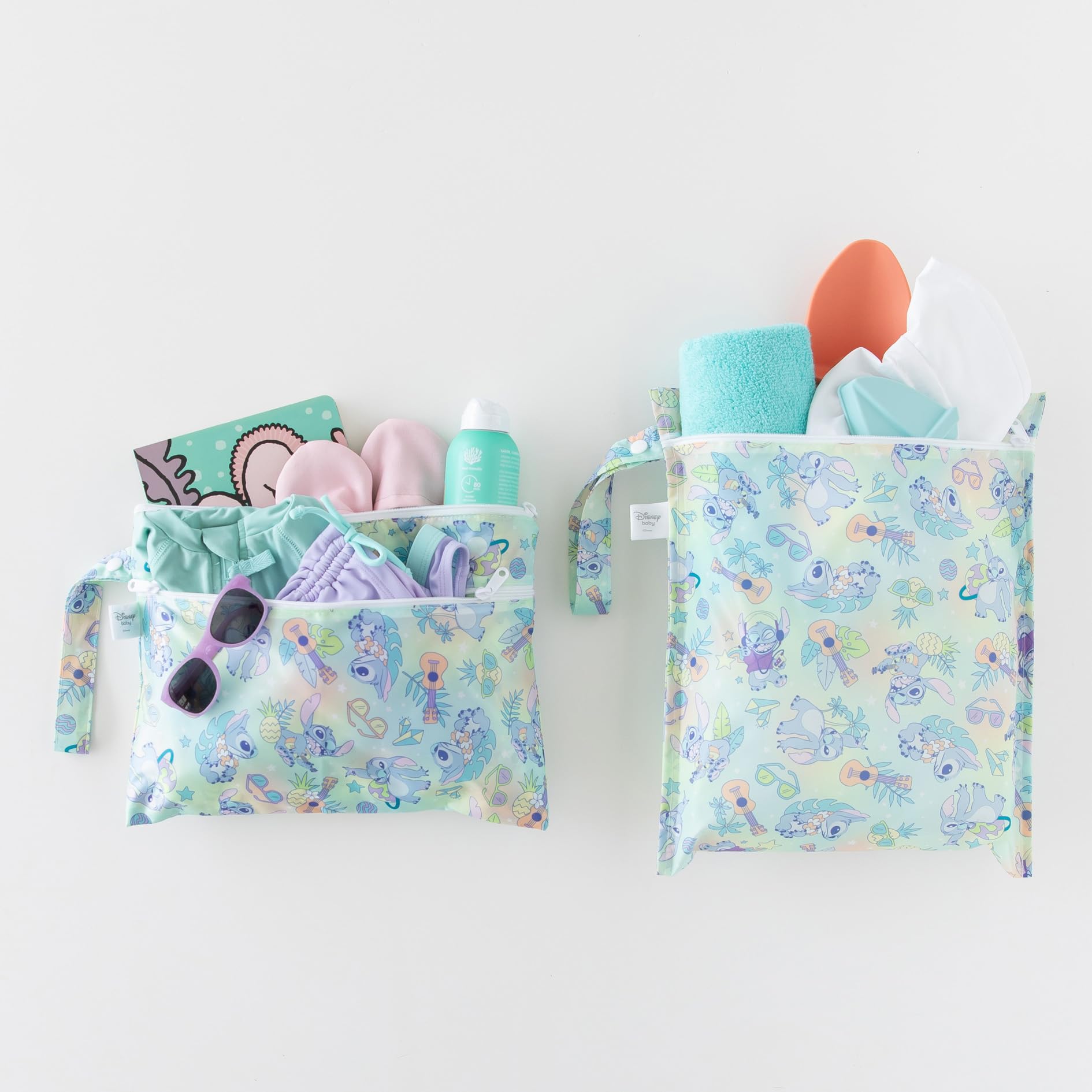 Foto 2 | Bolsos de Mano Wet Bag y Wet Dry Bumkins Disney Stitch 2 Piezas - Venta Internacional