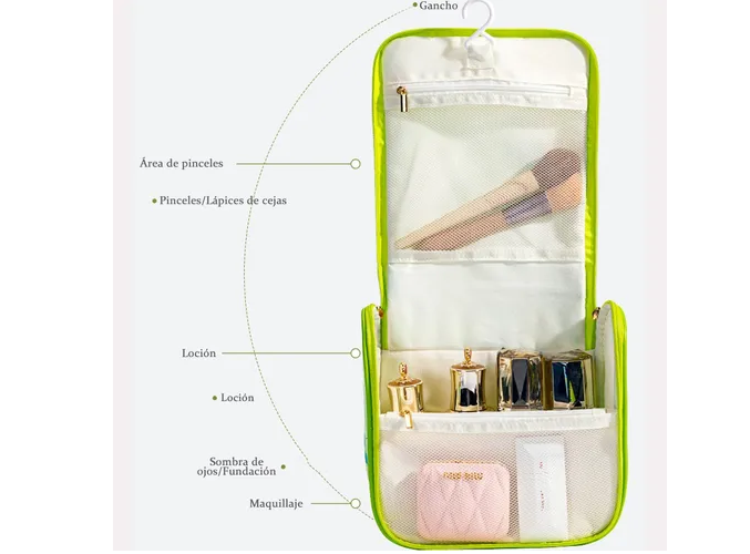 Foto 5 pulgar | Título: Neceser Xtellar Profesional De Viaje Para Mujeres, De Lujo, Espacioso Y Organizado, Ajustable E Impermeable