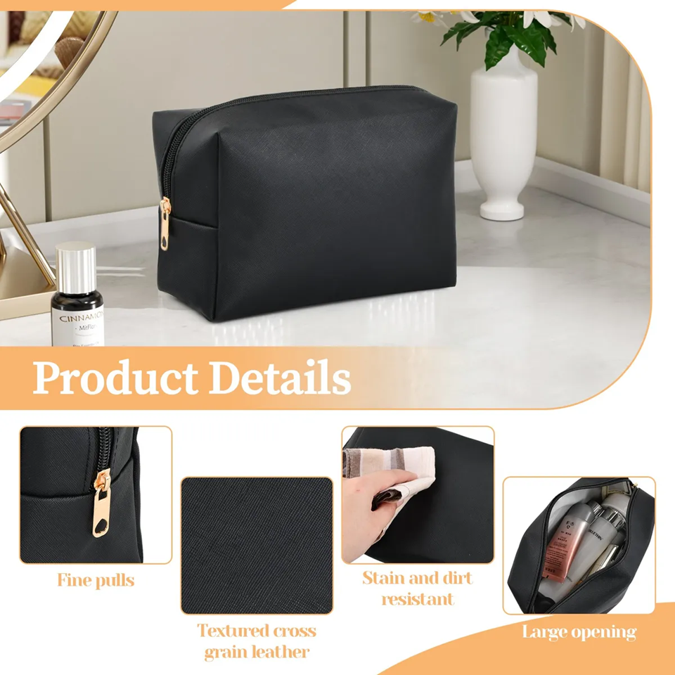 Foto 5 pulgar | Xtellar Neceser De Viaje Premium Para Cosméticos, Estilizado Y Duradero, Color Negro
