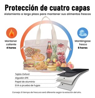 Foto 4 | Bolsa Xtellar De Almuerzo Mujer 10l De Gran Capacidad Para Niños