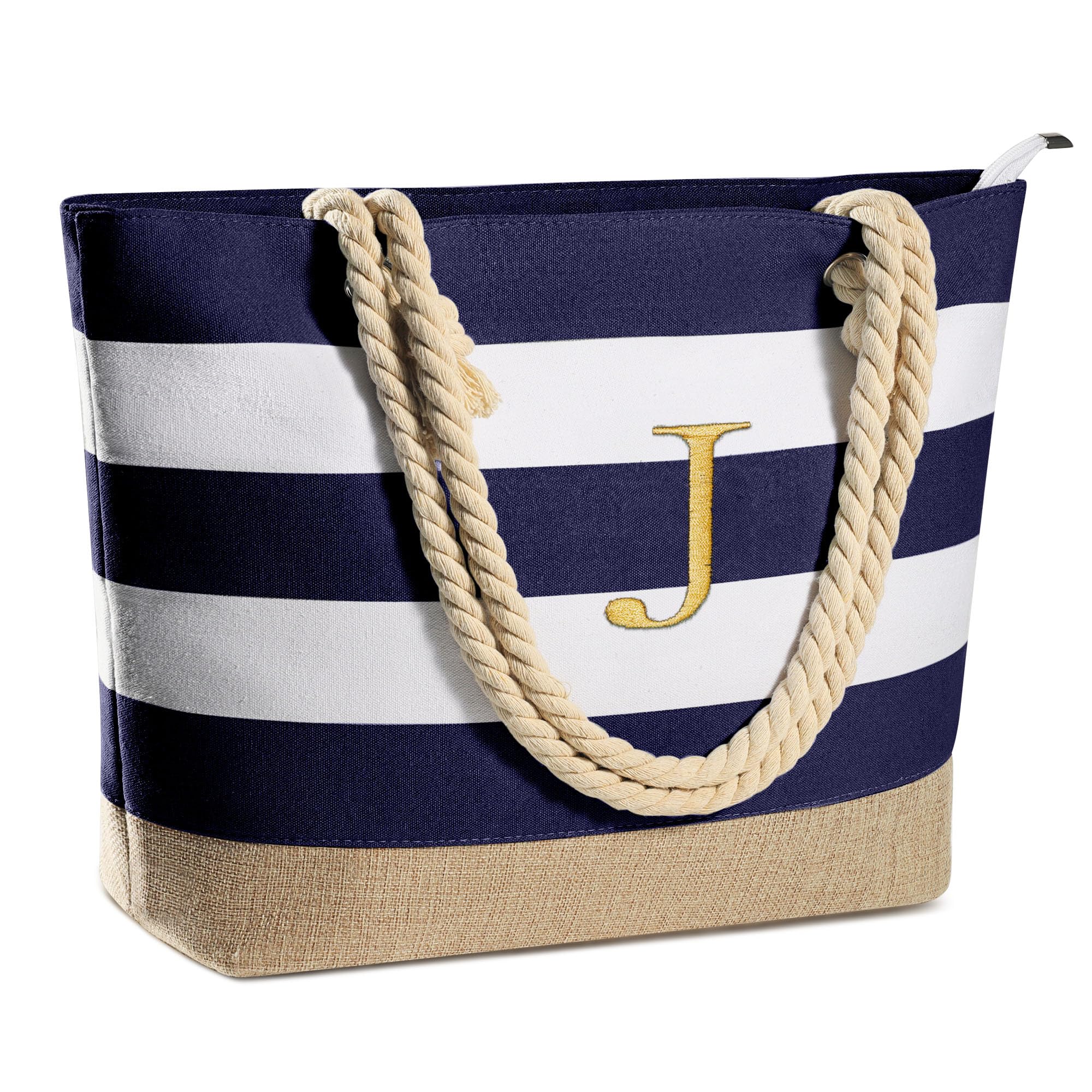 Foto 2 pulgar | Bolsa De Playa Yoolife De Lona Impermeable Con Monograma Para Mujer - Venta Internacional.