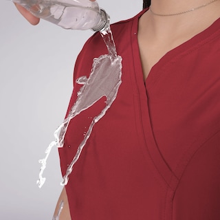 Foto 4 | Conjunto Quirurgico Antifluidos Rojo Para Mujer Corte Recto