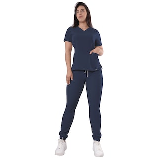 Foto 1 | Uniforme Médico Quirúrgico Dama Antifluido Azul Marino Sea Brazil