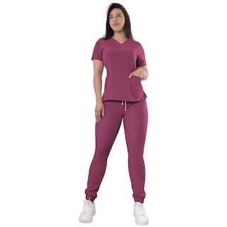 Foto 1 | Uniforme Médico Quirúrgico Dama Antifluido Magenta Sea Brazil