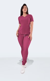 Foto 6 | Uniforme Médico Quirúrgico Dama Antifluido Magenta Sea Brazil