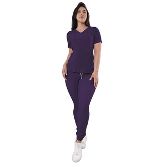 Foto 1 | Uniforme Médico Quirúrgico Sea Brazil Antifluido Morado para Dama