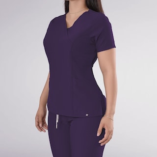 Foto 2 | Uniforme Médico Quirúrgico Sea Brazil Antifluido Morado para Dama