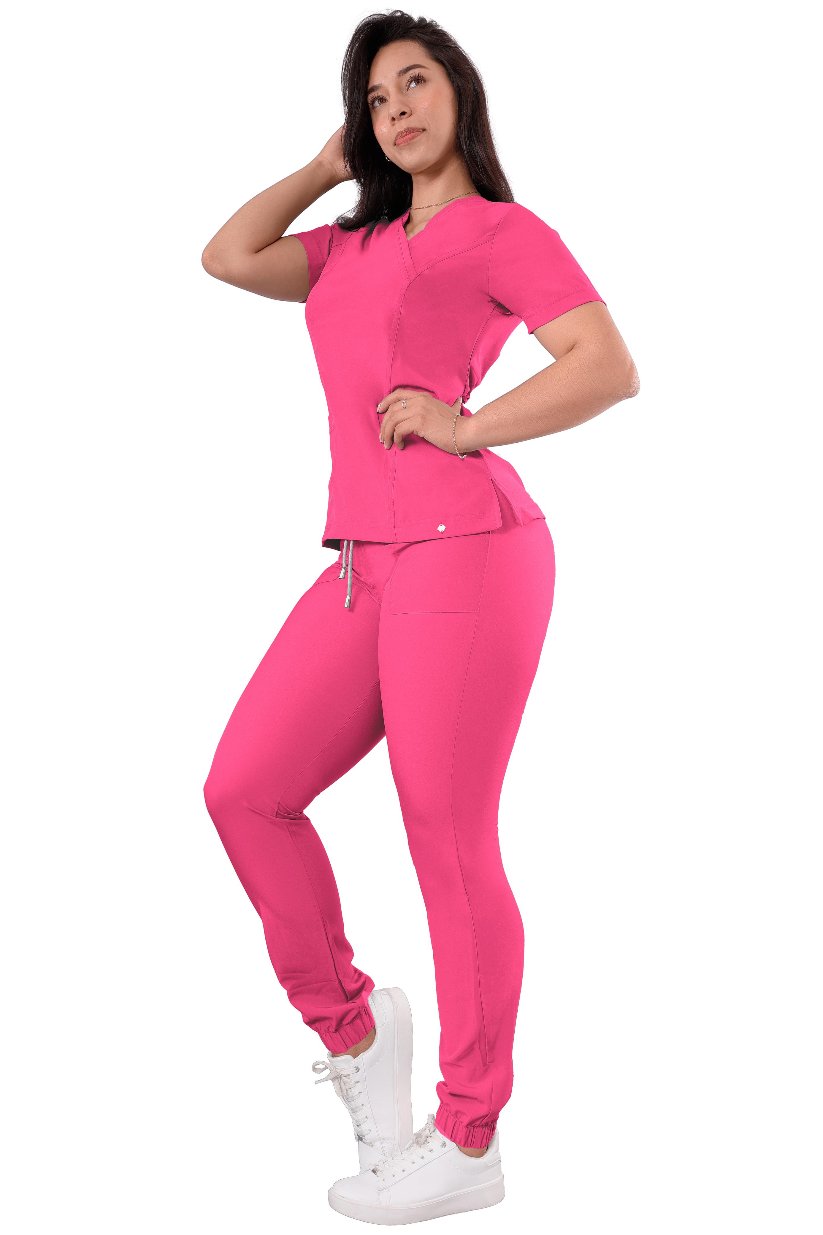 Foto 8 pulgar | Uniforme Médico Quirúrgico Sea Brazil Antifluido Rosa para Mujer