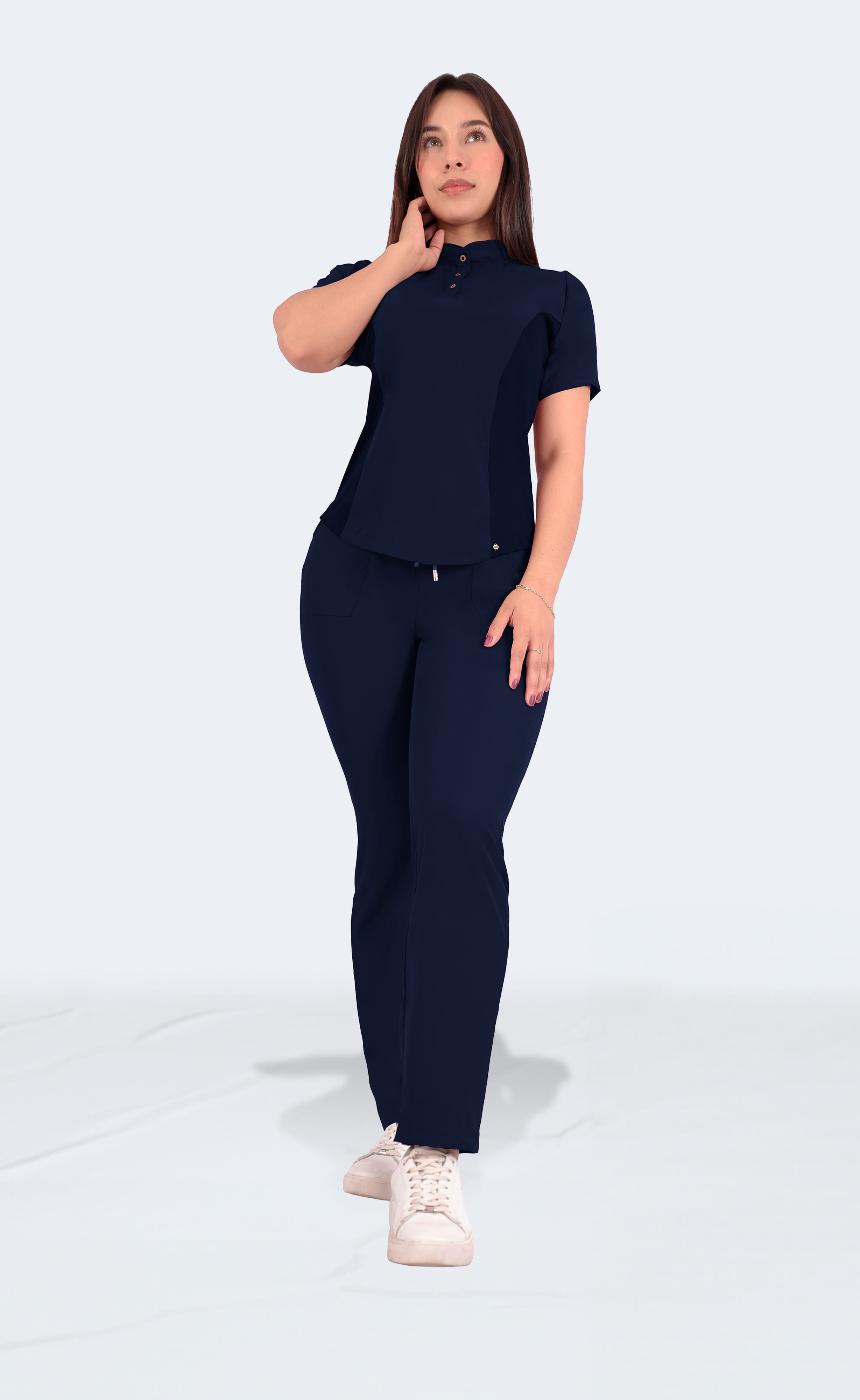 Foto 4 pulgar | Uniforme Quirúrgico Dama 3pz Sea Brazil Tela Premium Azul Marino