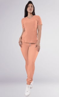 Foto 5 | Uniforme Médico Quirúrgico Sea Brazil Antifluido color Durazno para Dama