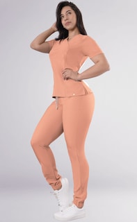 Foto 6 | Uniforme Médico Quirúrgico Sea Brazil Antifluido color Durazno para Dama