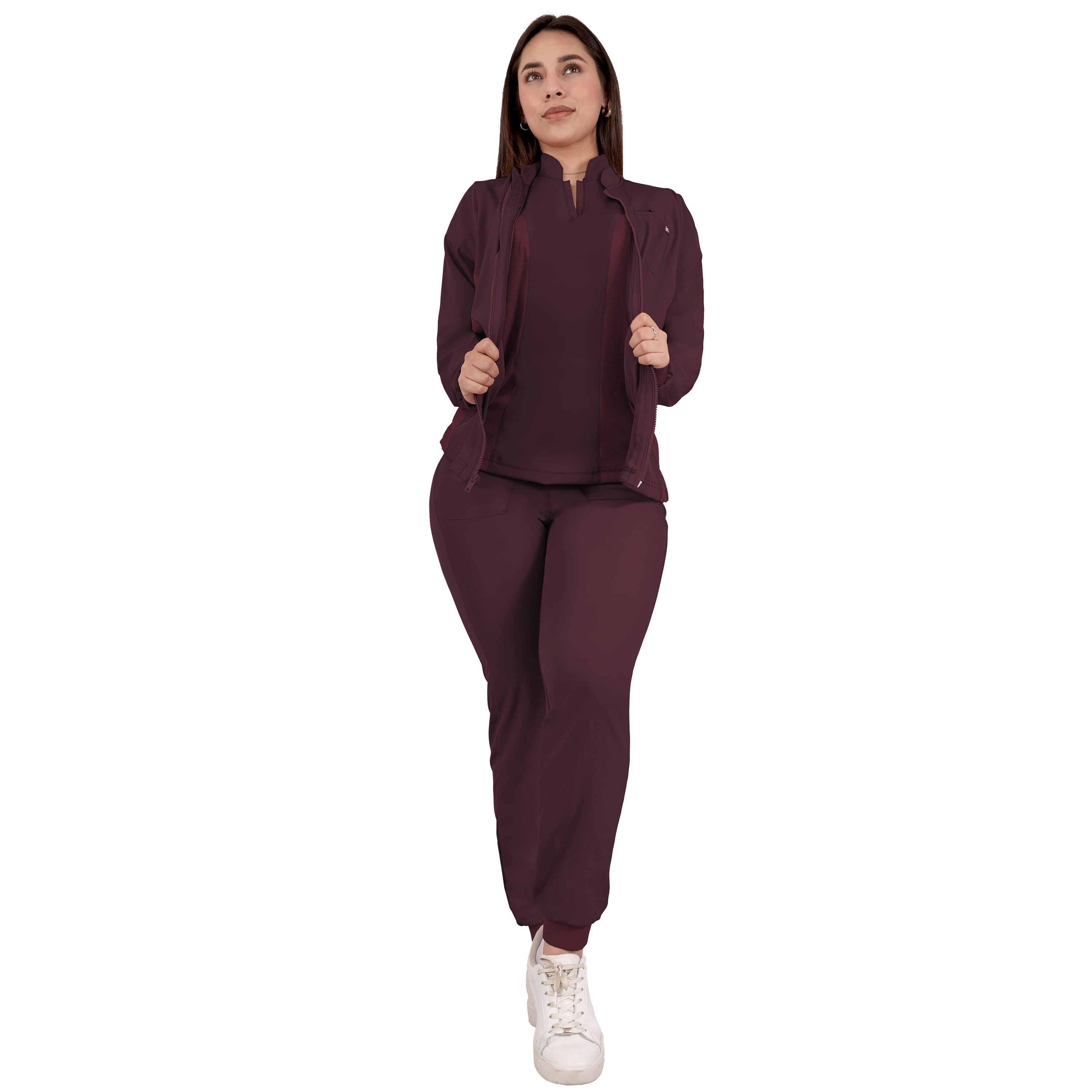 Uniforme Quirúrgico Dama Conjunto 3 Pzs Vino Sea Brazil