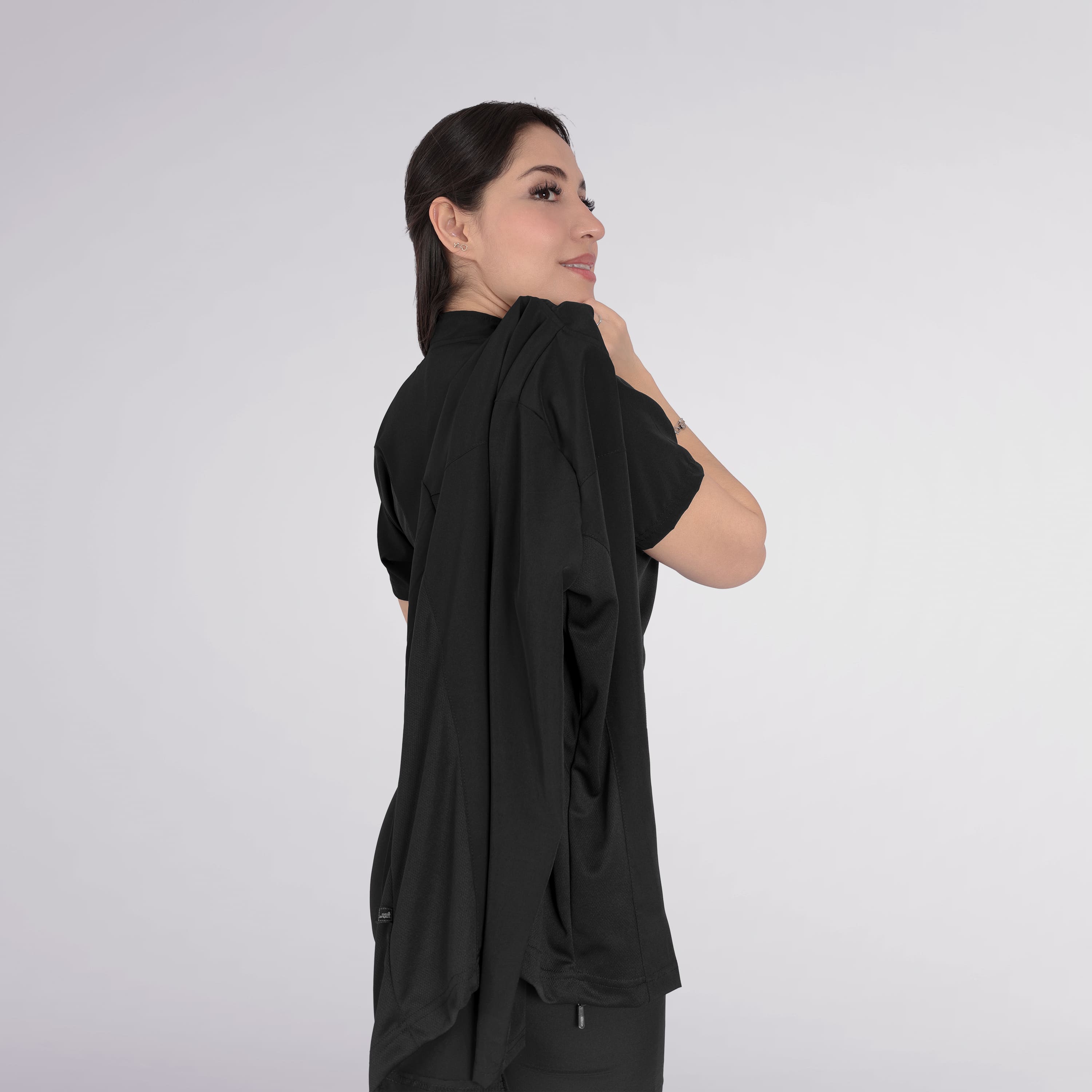 Foto 5 | Uniforme Quirúrgico Dama Conjunto 3 Pzs Negro Sea Brazil