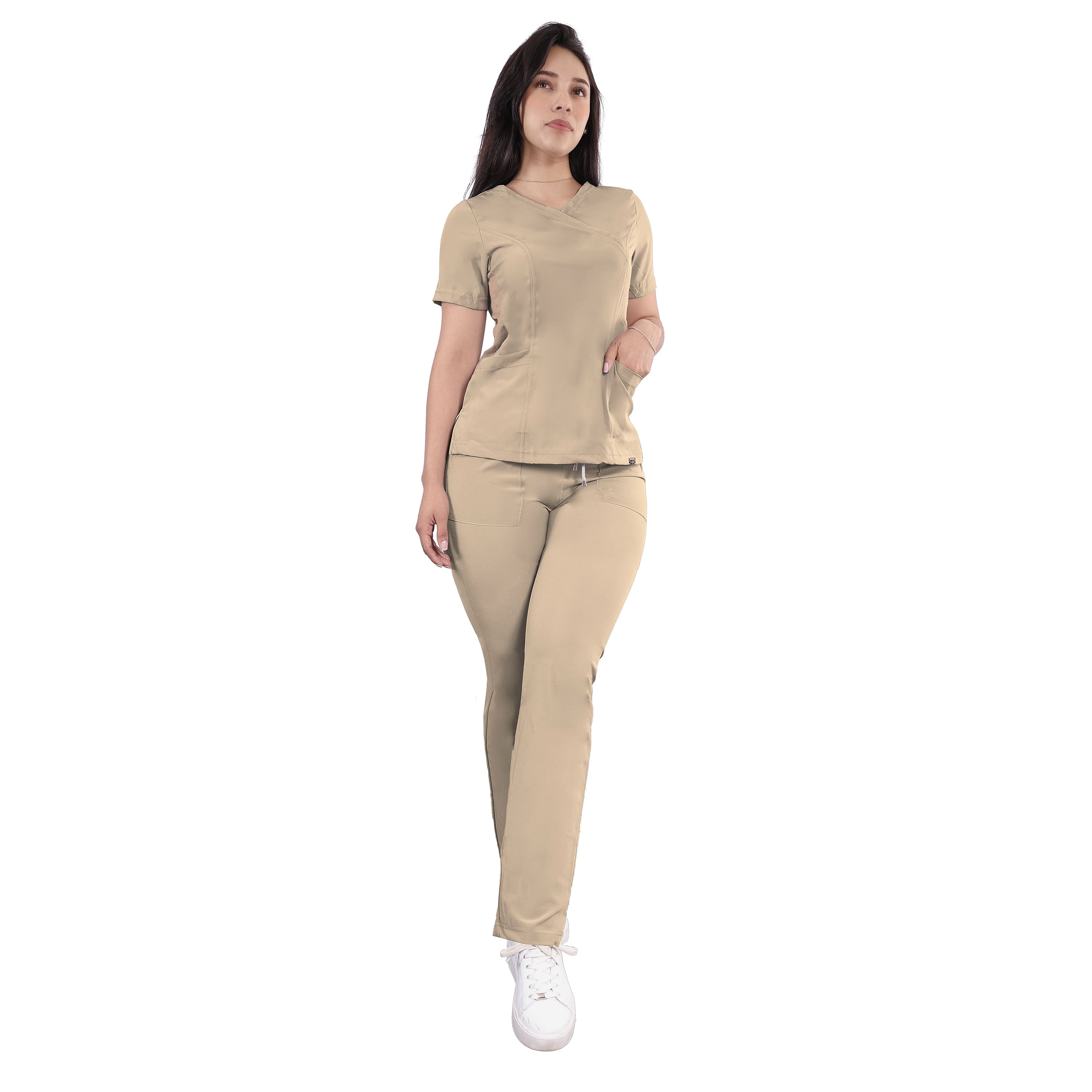 Foto 2 | Uniforme Quirúrgico Beige Anti-fluidos Dama Excelente Calidad Sea Brazil