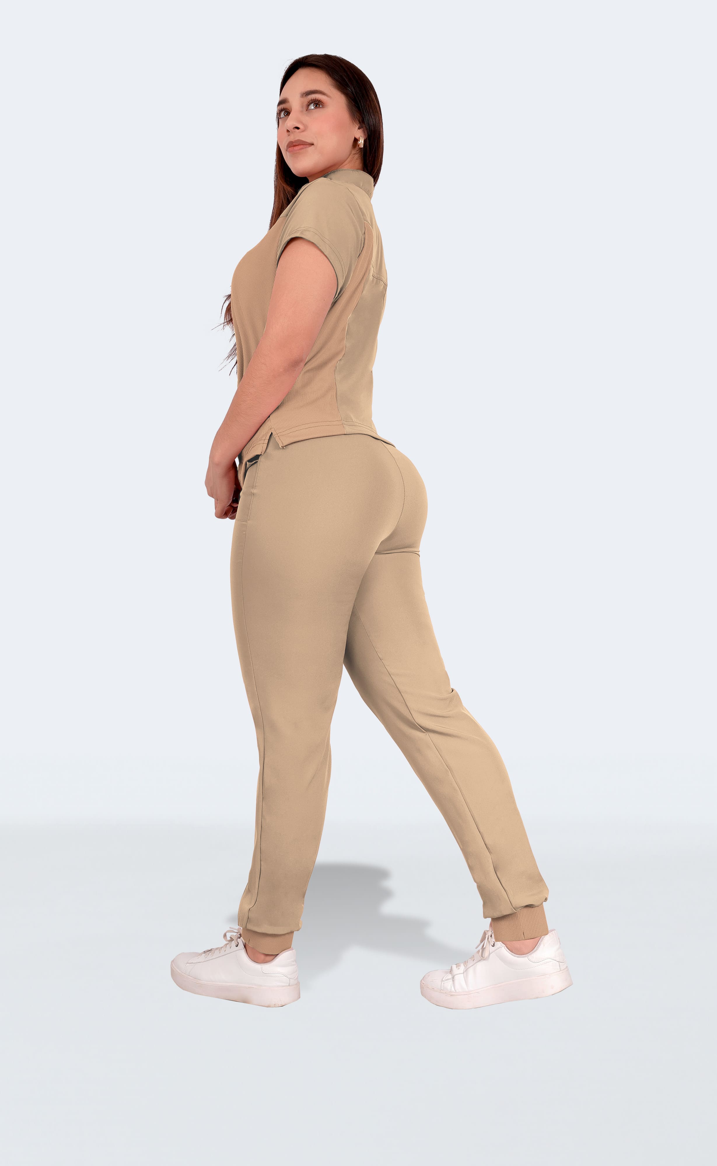 Foto 7 | Uniforme Quirúrgico Dama Conjunto 3 Pzs Beige Sea Brazil