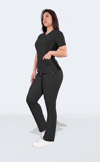 Foto 4 | Uniforme Quirúrgico Sea Brazil Negro para Mujer