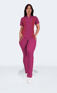 Foto 3 | Uniforme Quirúrgico Dama Conjunto 3 Pzs Fiusha Sea Brazil