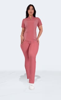Foto 3 | Uniforme Quirúrgico Dama Conjunto 3 Pzs Palo De Rosa Sea Brazil