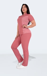 Foto 4 | Uniforme Quirúrgico Dama Conjunto 3 Pzs Palo De Rosa Sea Brazil