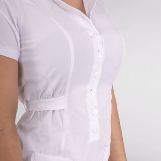 Foto 6 | Bata Quirúrgica Pijama Dama Mujer Vestido Antifluido Blanco Sea Brazil