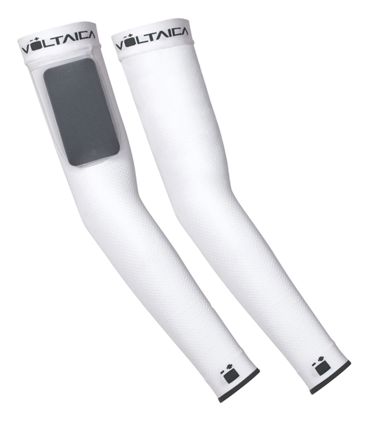 Foto 2 pulgar | Mangas de Compresión Voltaica color Blanco Unisex