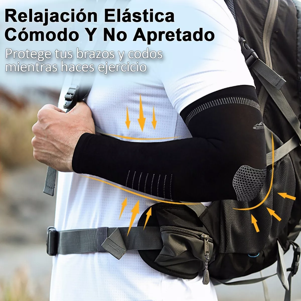 Foto 3 pulgar | Set Mangas Para Brazos Deportivas Ciclismo Uv Protección 4 Pares Unitalla Eo Safe Imports Esi-11946 Multicolor
